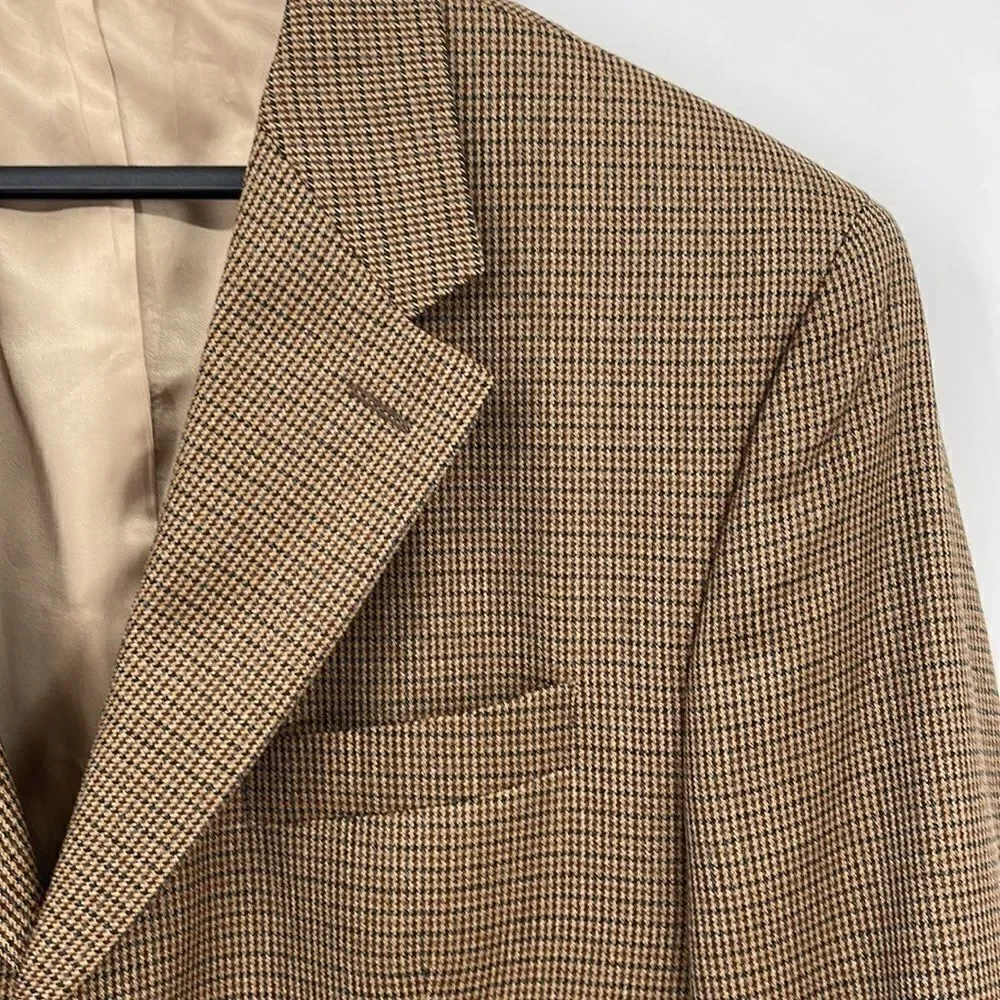 Lauren Ralph Lauren Houndstooth 3 Button Blazer
